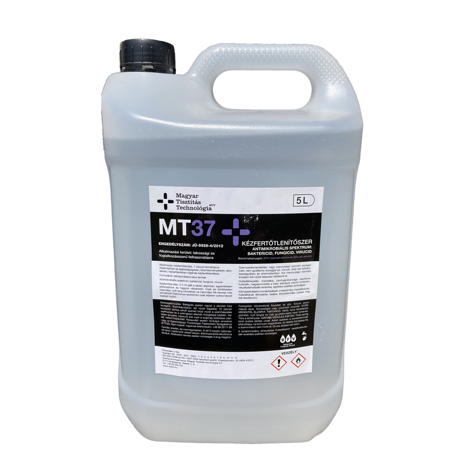 mt37-5l.png MT37 Lemosást nem igénylő kézfertőtlenítő folyadék, 5 literes - Image 1