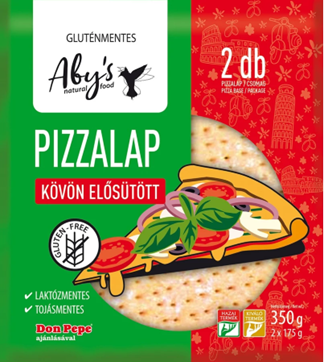 ABY'S Gluten Free Pizzalap - kövön sütött 350g, 10db / karton